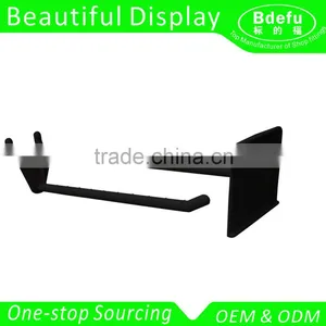 HIGH QUALITY OEM Black Plastic Pegboard Display Hook / Peg Board Hook With Price Tag thumbnail-1