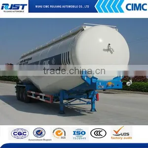 Tri- Axle V-type Silo Cement Trailer, Bulk Cement Tanker Trailer,bulk Powder Tanker Trailers thumbnail-2
