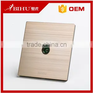 BIHU Brand Aluminium Brushed Computer Wall Socket Rj11 Outlet Plug thumbnail-6