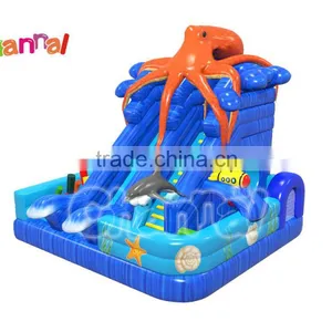 18oz PVC Commercial Grade Inflatables Octopus Slides for Sale thumbnail-1