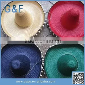 New Design Custom Sombrero Straw Hat For Sale thumbnail-4