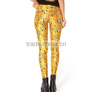 Adventure Time Digital Printing Cartoon 3d Leggings Pretty Fashion Women Leggings thumbnail-3