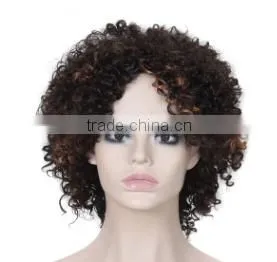 2016 Hot Sale Kinky Curly Wig Mixed Color Cheap Price thumbnail-1