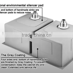 Modern Kitchen Designs With Favorable Price Under Counter Handmade Stainless Steel Kitchen Sinks Without Faucet For Europe--3318 thumbnail-4