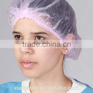 Disposable Plastic Shower Caps for Bathroom Made in China thumbnail-2