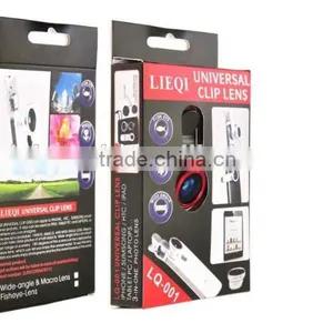 Different Colors Universal 3 in 1 Camera Lens 0.67x Wide Angle+macro+fish Eye for Cell Phone/ip/pad/notebook PC for Gift thumbnail-1