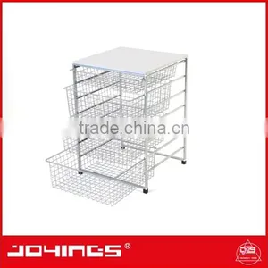 Stackable Storage Wire Mesh Basket and Popular Assemble Adjustable Storage Baskets thumbnail-4
