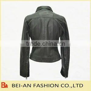 pu Leather Jackets for Women thumbnail-3