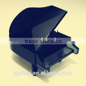 Crystal Glass Piano Music Box Wedding Decoration Christmas Gift 3d Laser Engrave thumbnail-4