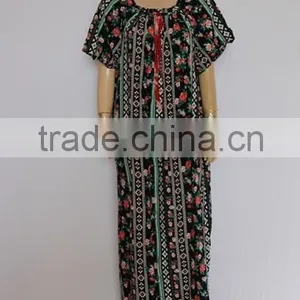 Fashion Short Sleeve Arab Lady Long Gown thumbnail-1