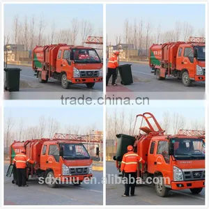 High Quality Small Garbage Truck for Sale Garbage Container thumbnail-5