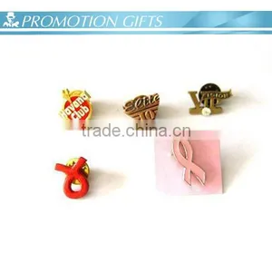 Custom Metal Aids Cancer Ribbon Badge thumbnail-3