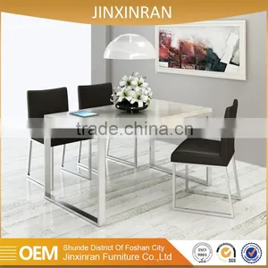 Thickness 20mm Natual Marble Inlay Dining Metal Table thumbnail-1