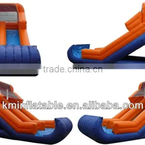 Lime Orange Inflatable Water Slide thumbnail-1