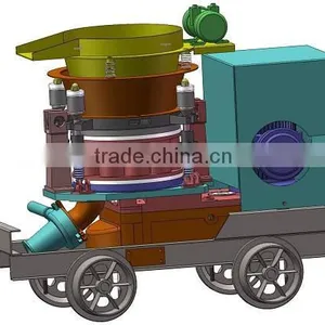 PZ-7 Electric Dry-Wet Mix Gunite Concrete Spraying Shotcrete Machine Wholesale Price thumbnail-1