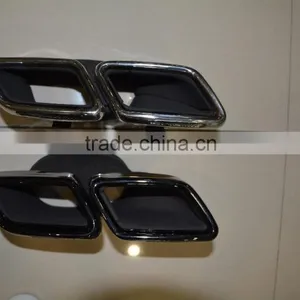 Exhaust Tail Pipe Tips for Mercedes Benz W205 C63 C450 C Class Chrome thumbnail-1