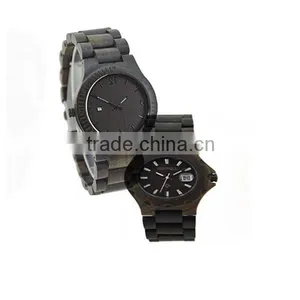 2016 High Quality Day Date Watch New Fashion Japan Movement Quartz Wooden Watch thumbnail-4