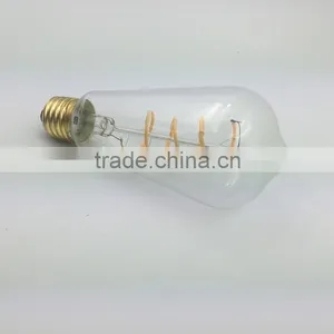 New Product Vintage Filament Led Bulb ST64 E27 Brass Lamp Base thumbnail-3