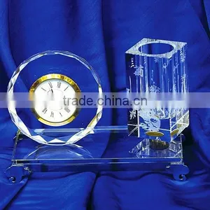 2016 High Quality Fancy Crystal Clock,crystal Gift, Crystal Crafts thumbnail-1