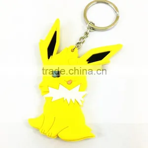 Promotional Gift Key Ring Soft PVC Animation Shaped 2d Keychain thumbnail-1