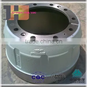 Brake Drum WG9970340081 for Sinotruck Howo Rear Axle Parts thumbnail-2