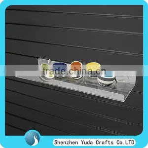 Factory Price Slatwall Acrylic Cup Display Trays, Plexiglass Display Shelf Wholesale thumbnail-1