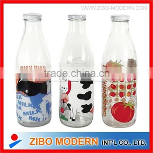 Glass Bottle for Fruit Juice or Milk /glass Bottle thumbnail-1