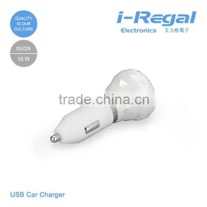 High Quality Auto Universal Dual USB Car Charger For IPad for IPhone for Mobile Phone 5V 2.1A Short Circuit Charger thumbnail-2