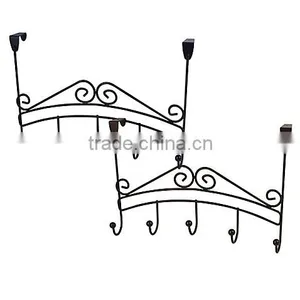 Metal Over Bathroom Door Hanging Hook and Over the Door Rack thumbnail-3