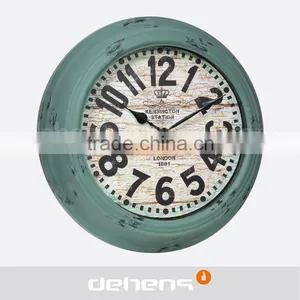 DEHENG 16'' Clock Orient KT Station Large Number Outdoor Antique Wall Clock thumbnail-1
