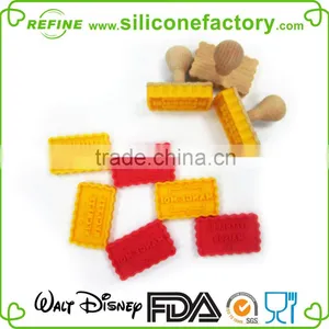 Rectangle Shapee Silicone Cookie Stamp thumbnail-2