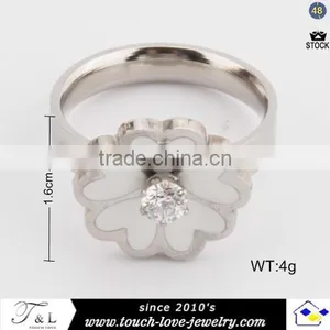 Wholesale New Design Solid Silver Flower Ring thumbnail-2