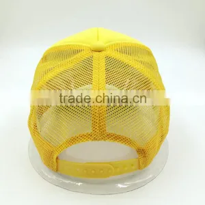 Customized Curved Bill 5 Panel Printed Trucker Mesh Cap Wholesale thumbnail-4
