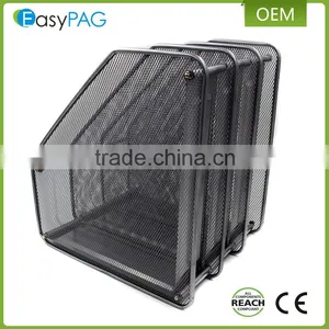EasyPAG 3 Compartment Assemble Metal Wire Mesh Desktop Magazine Rack thumbnail-4