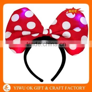 Factory Supply Plastic LED Light Headbands For Party Flashing Light Up Headband thumbnail-5