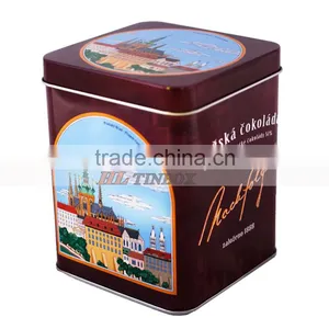 Square Coffee Bean Tin Can thumbnail-1