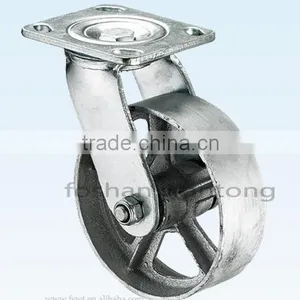 5 Inch Furniture Leg Wheel, Heavy Duty Cast Iron Hardware Caster thumbnail-1