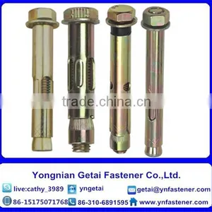Zinc Yellow Hex Bolt Sleeve Anchor thumbnail-5