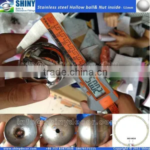 Stainless Steel Hollow Sphere With Nut thumbnail-1