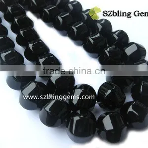 Wholesale Beads Natural Black Onyx Gemstone Jewelry thumbnail-1