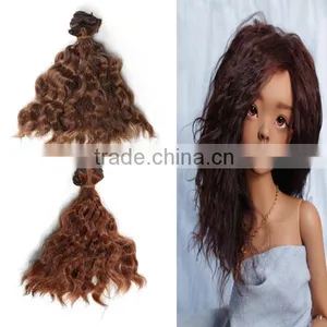 15cm Long Curly Wave Hair Weaving Extension for Dolls thumbnail-1
