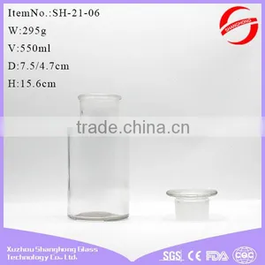 Regent Bottle,Soda Lime Glass Material Narrow Mouth With Ground in Glass or Plastic Stopper thumbnail-1