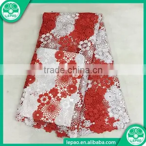 Sun Flower Lace Fabric,wedding Dresses Lace Fabric,embroidery Water Soluble Lace Fabric Factory thumbnail-1