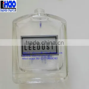 Custom Metal Logo Aluminum Metal Perfume Bottle Label Sticker thumbnail-2
