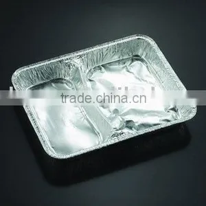 Two Compartment Aluminium Container Deep thumbnail-1