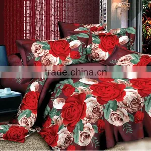 Disperse/reactive Printed Polyester Peach Skin Microfiber Fabric for Bed Sheet thumbnail-1