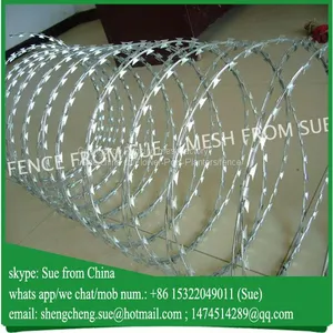 Factory Razor Blade Barbed Wire Galvanized Razor Wire for Sale thumbnail-1