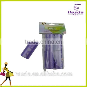 Purple Color Dog Bag,4 Rolls per Pack,thickness:10microns in Opp Bag thumbnail-1