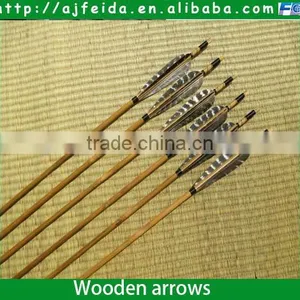 FD-16506 Uniform Spine Bamboo Arrow With Turkey Feather for Recurve Bow and Traditional Bow Shooting Arrow China Wholesale thumbnail-2