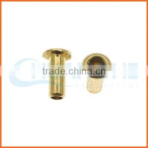 High Quality Round Head Brass Semi Hollow Rivet thumbnail-1